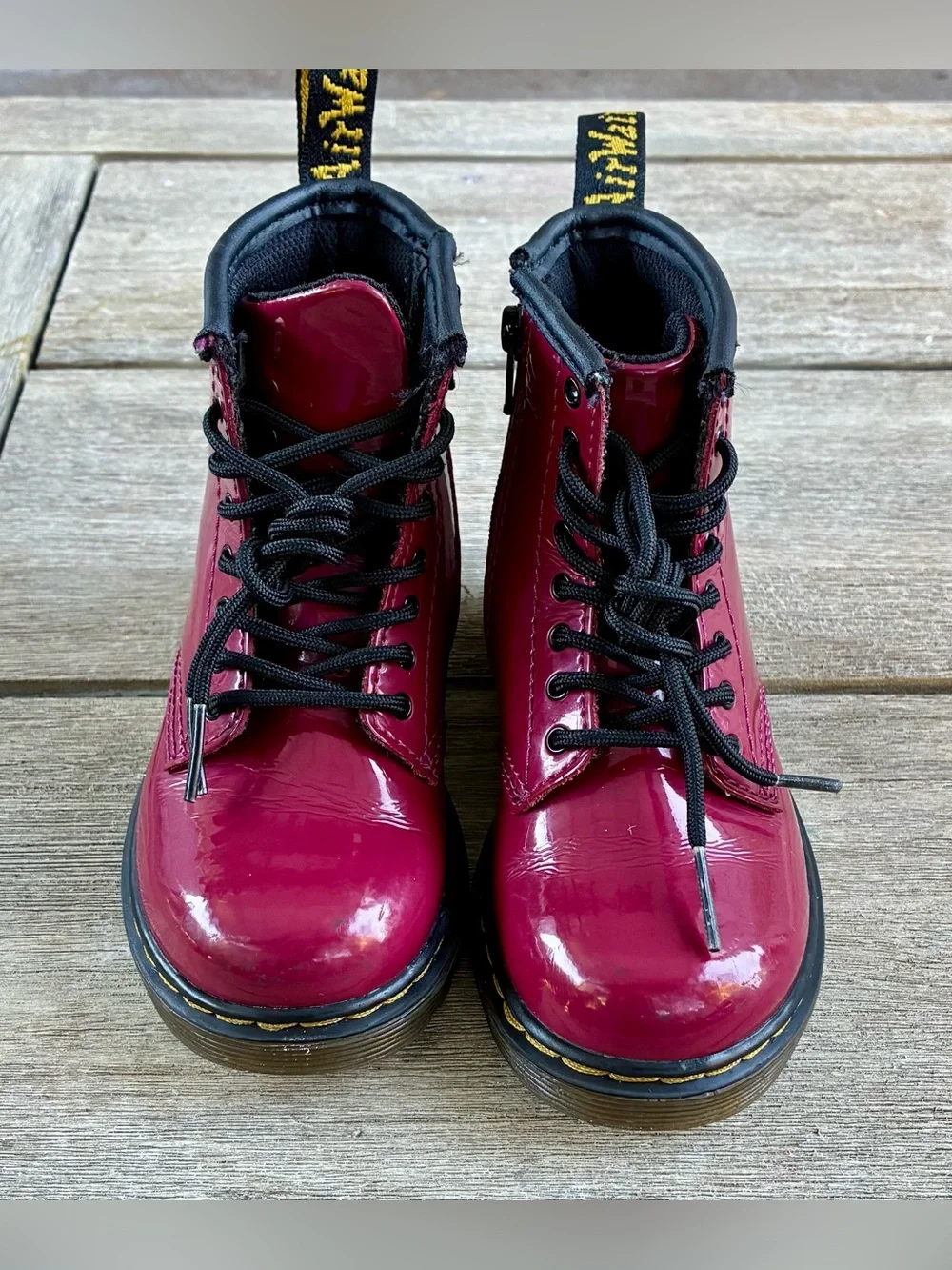 Dr. Martens Patent Leather Boots Toddler 9